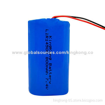 14,500 Lithium Rechargeable Battery Pack, 7.4V Voltage